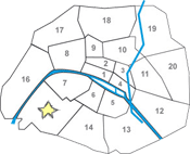 map apartment Convention Vaugirard