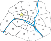 map apartment Madeleine Champs-Elysees