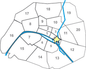 map apartment Marais Arts et M�tiers