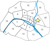 map apartment Oberkampf Popincourt