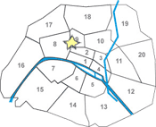 map apartment Opera Havre Caumartin